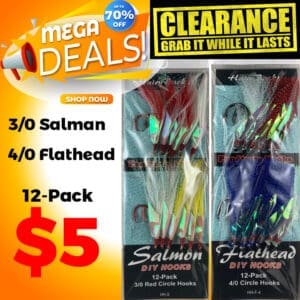 Flathead/Salmon Hairy Hooks