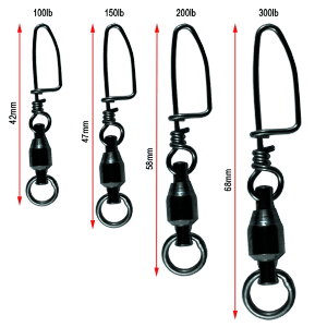 Ball Bearing Coast-Lock Swivels 10-Packs
